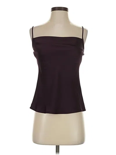 Pre-owned Express Sleeveless Top Burgundy Strapless Neckline Tops