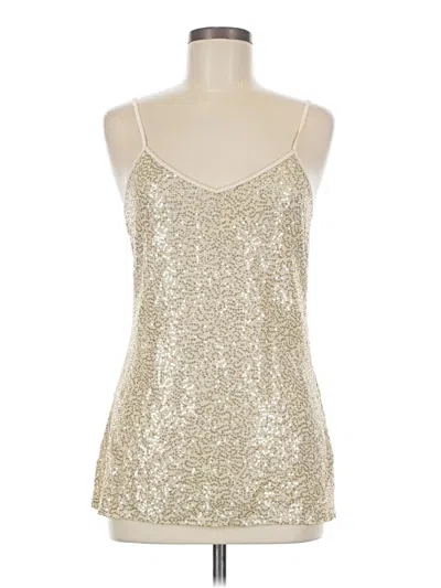 Pre-owned Express Sleeveless Top Gold Halter Neckline Tops