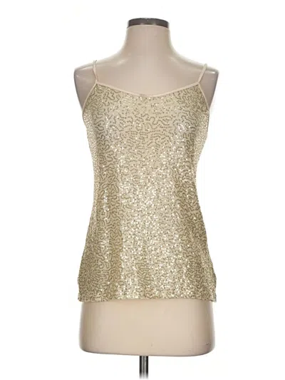 Pre-owned Express Sleeveless Top Gold Sweetheart Neckline Tops