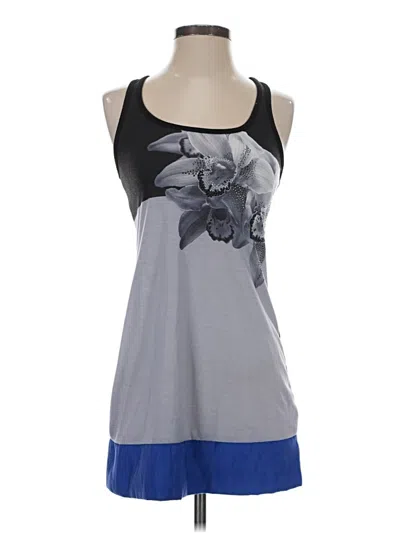 Pre-owned Express Sleeveless Top Gray Halter Neckline Tops