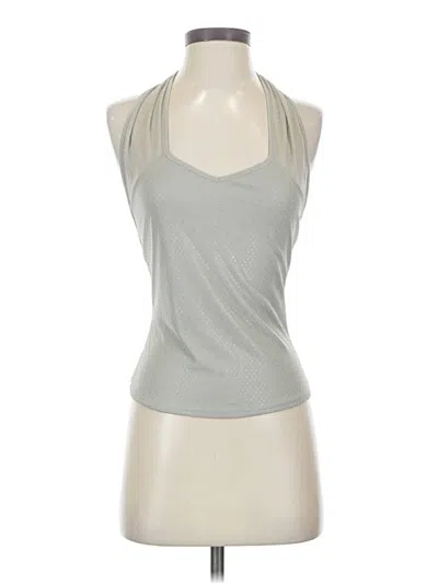 Pre-owned Express Sleeveless Top Gray Halter Neckline Tops