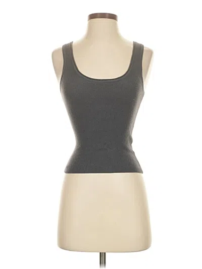 Pre-owned Express Sleeveless Top Gray Scoop Neck Tops