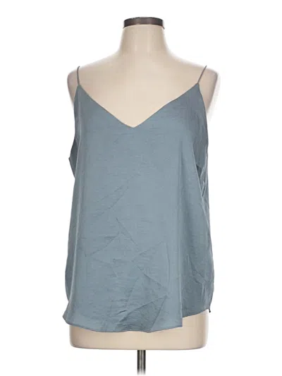 Pre-owned Express Sleeveless Top Gray V Neck Tops