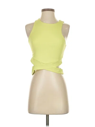 Pre-owned Express Sleeveless Top Green Halter Neckline Tops