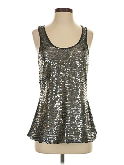 Pre-owned Express Sleeveless Top Green Scoop Neck Tops