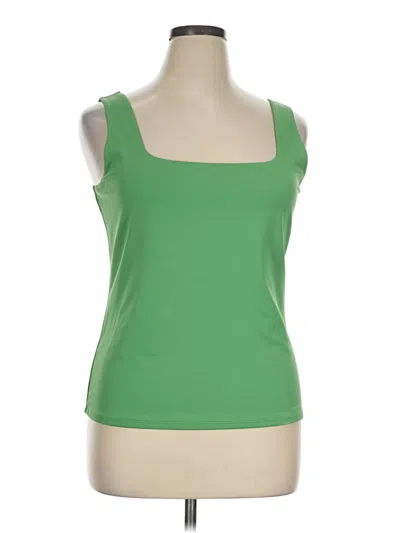 Pre-owned Express Sleeveless Top Green Scoop Neck Tops