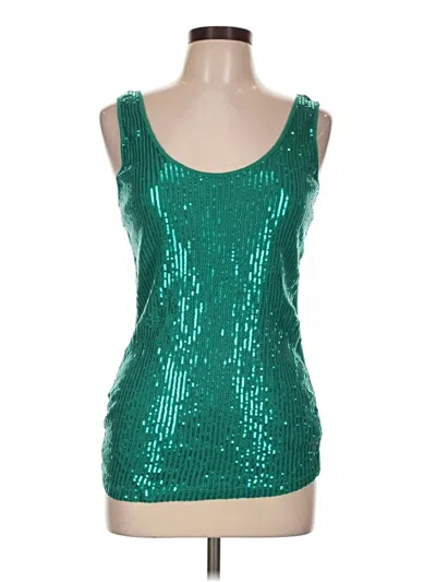 Pre-owned Express Sleeveless Top Green Scoop Neck Tops