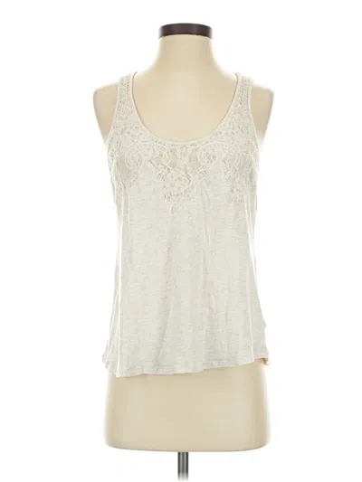 Pre-owned Express Sleeveless Top Ivory Halter Neckline Tops