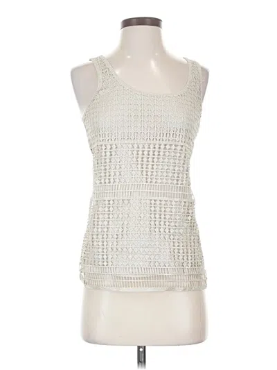 Express Sleeveless Top Ivory Halter Neckline Tops