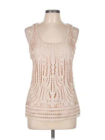 Pre-owned Express Sleeveless Top Ivory Halter Neckline Tops In White