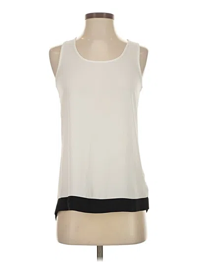 Pre-owned Express Sleeveless Top Ivory Scoop Neck Tops
