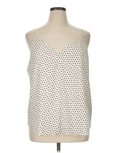 Pre-owned Express Sleeveless Top Ivory Sweetheart Neckline Tops