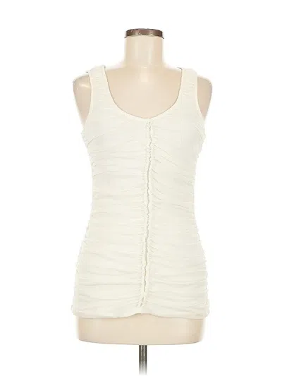 Pre-owned Express Sleeveless Top Ivory Sweetheart Neckline Tops In White