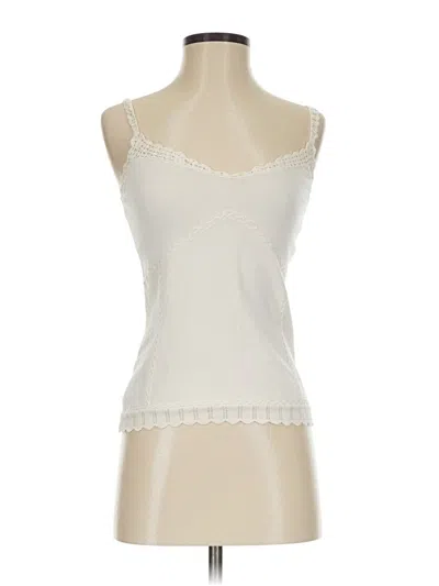 Pre-owned Express Sleeveless Top Ivory Sweetheart Neckline Tops In White