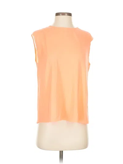 Pre-owned Express Sleeveless Top Orange Boatneck Tops