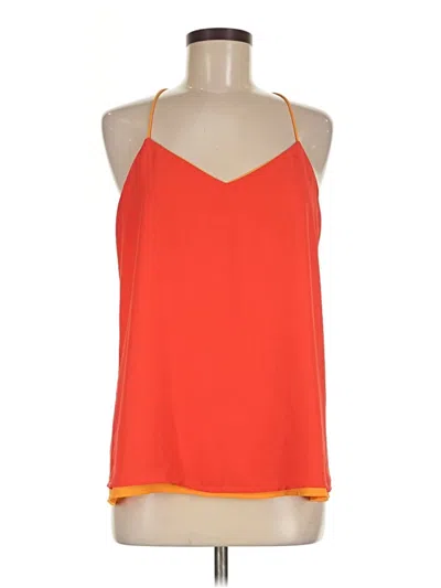 Pre-owned Express Sleeveless Top Orange Halter Neckline Tops