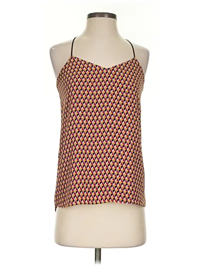 Pre-owned Express Sleeveless Top Orange Halter Neckline Tops