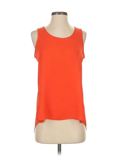 Pre-owned Express Sleeveless Top Orange Scoop Neck Tops
