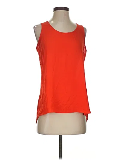 Pre-owned Express Sleeveless Top Orange Scoop Neck Tops