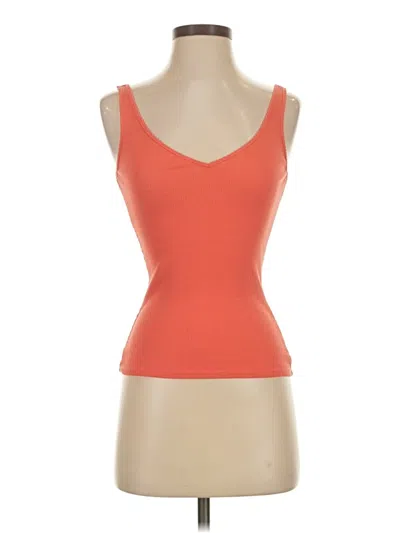 Pre-owned Express Sleeveless Top Orange Sweetheart Neckline Tops