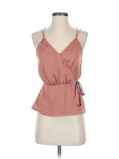 Pre-owned Express Sleeveless Top Pink Halter Neckline Tops