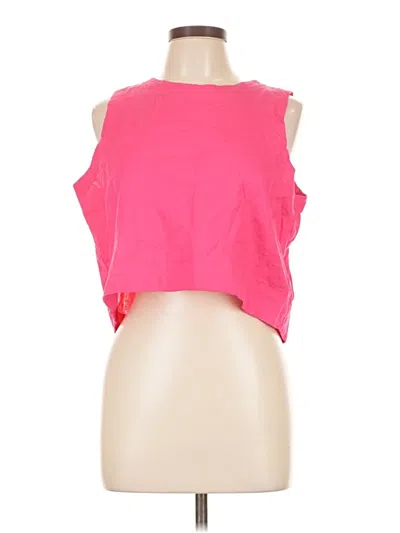 Pre-owned Express Sleeveless Top Pink Halter Neckline Tops