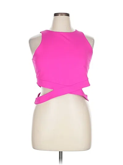Pre-owned Express Sleeveless Top Pink Halter Neckline Tops
