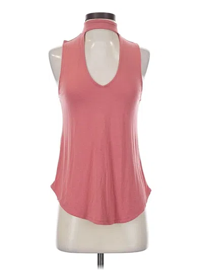 Pre-owned Express Sleeveless Top Pink Halter Neckline Tops