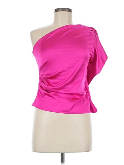Pre-owned Express Sleeveless Top Pink One Shoulder Neckline Tops