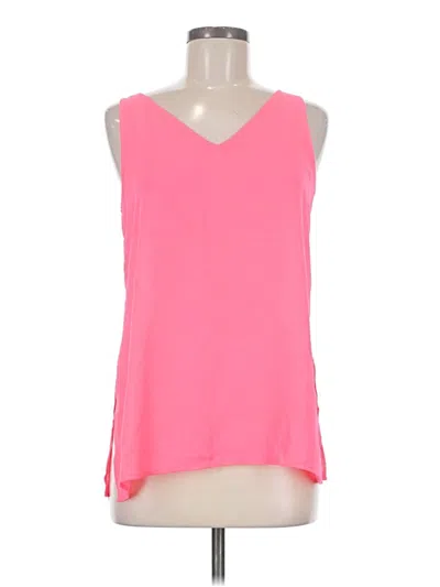 Pre-owned Express Sleeveless Top Pink One Shoulder Neckline Tops