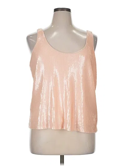 Pre-owned Express Sleeveless Top Pink Scoop Neck Tops