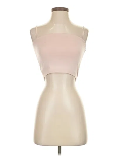 Pre-owned Express Sleeveless Top Pink Strapless Neckline Tops