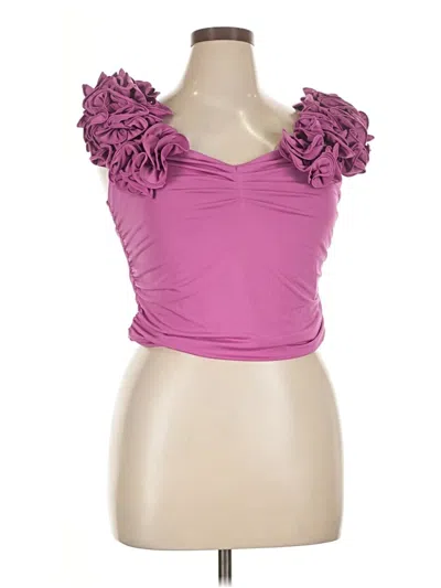 Pre-owned Express Sleeveless Top Pink Sweetheart Neckline Tops