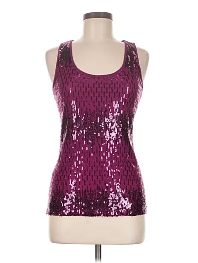 Pre-owned Express Sleeveless Top Purple Halter Neckline Tops