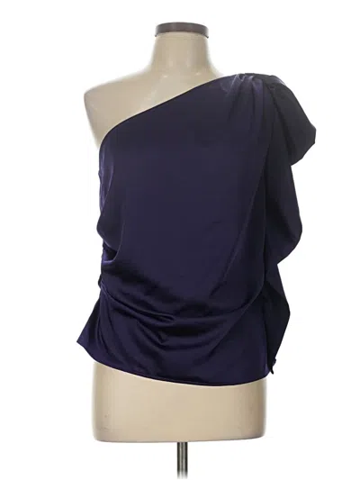 Pre-owned Express Sleeveless Top Purple One Shoulder Neckline Tops