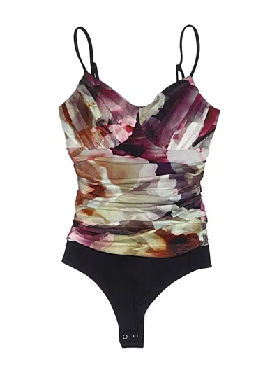 Pre-owned Express Sleeveless Top Purple Plunge Neckline Tops