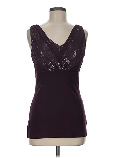 Pre-owned Express Sleeveless Top Purple Sweetheart Neckline Tops