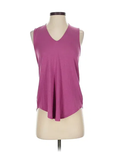 Pre-owned Express Sleeveless Top Purple V Neck Tops