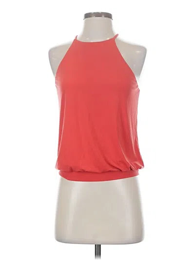 Pre-owned Express Sleeveless Top Red Halter Neckline Tops