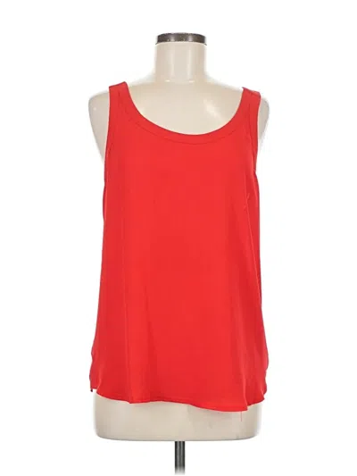 Pre-owned Express Sleeveless Top Red Scoop Neck Tops