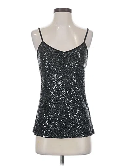 Pre-owned Express Sleeveless Top Silver Halter Neckline Tops