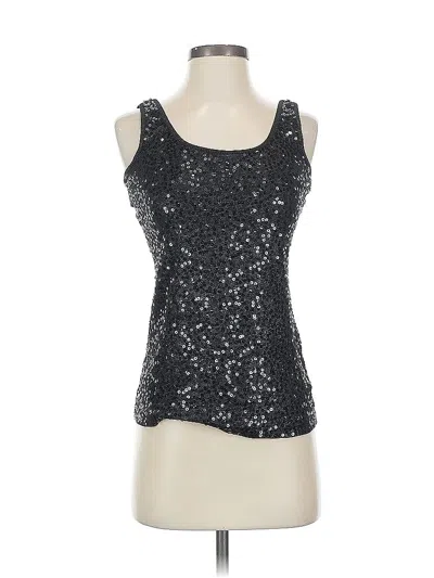Pre-owned Express Sleeveless Top Silver Scoop Neck Tops