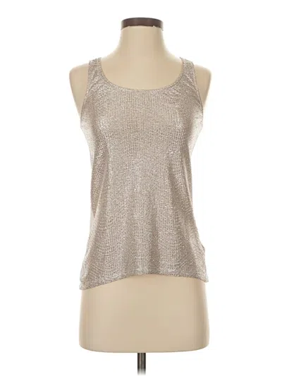 Pre-owned Express Sleeveless Top Silver Scoop Neck Tops