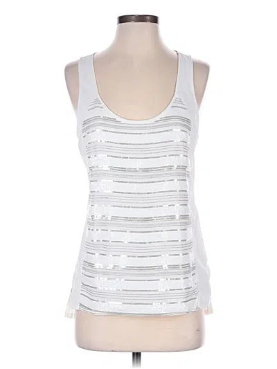 Pre-owned Express Sleeveless Top Silver Scoop Neck Tops