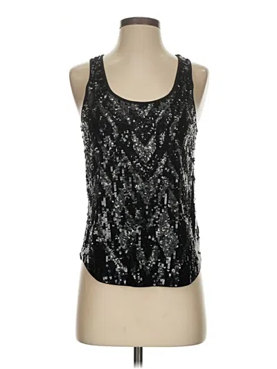 Pre-owned Express Sleeveless Top Silver Scoop Neck Tops