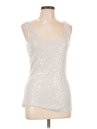 Pre-owned Express Sleeveless Top Silver Scoop Neck Tops