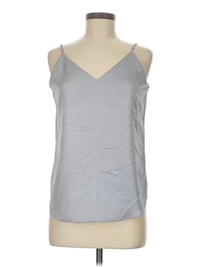 Pre-owned Express Sleeveless Top Silver V Neck Tops