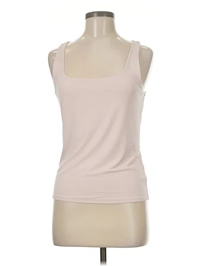 Pre-owned Express Sleeveless Top Tan Scoop Neck Tops In Brown