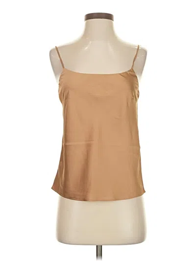Express Sleeveless Top Tan Sweetheart Neckline Tops In Brown