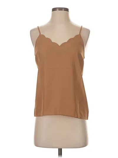 Pre-owned Express Sleeveless Top Tan Sweetheart Neckline Tops In Brown